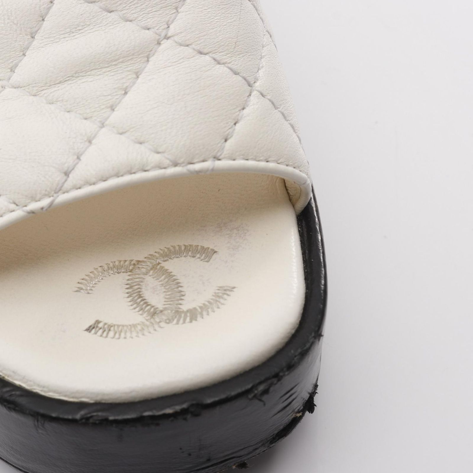 レザー ヒールサンダル