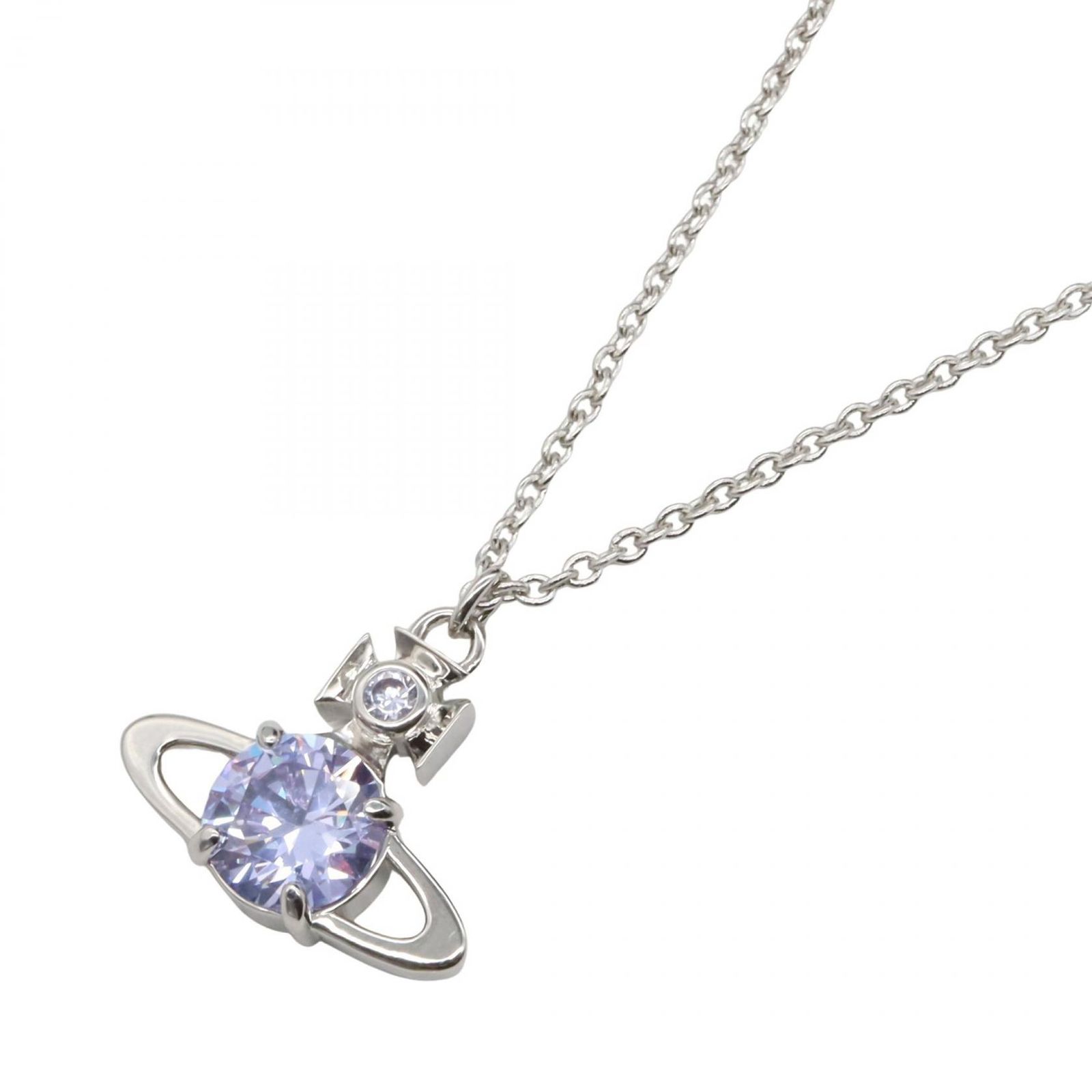ヴィヴィアンウエストウッド Vivienne Westwood ネックレス ラージ レイナ ネックレス 630203GL 02P691 シルバー ラベンダー その他 ラージ レイナ ネックレス ユニセックス