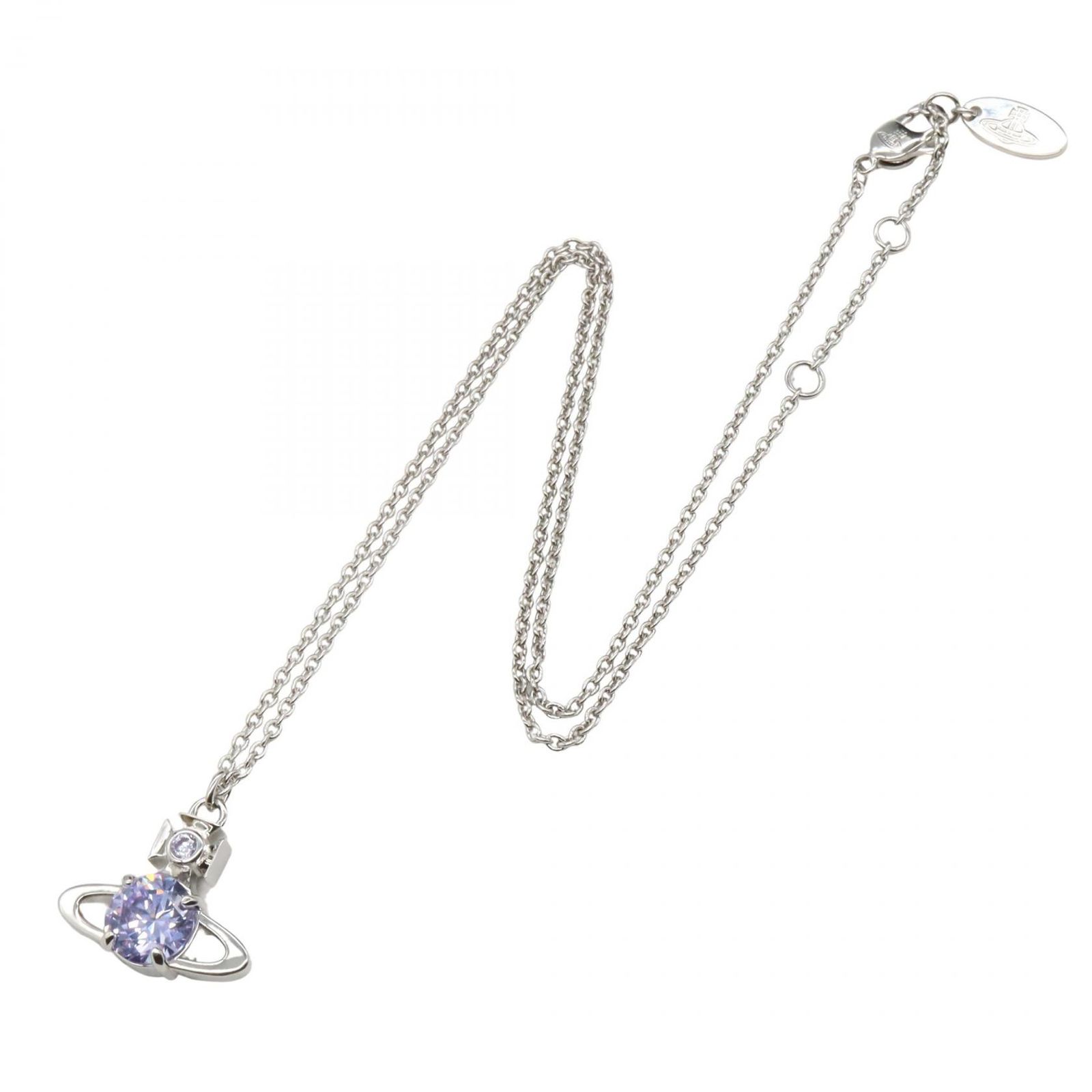 ヴィヴィアンウエストウッド Vivienne Westwood ネックレス ラージ レイナ ネックレス 630203GL 02P691 シルバー ラベンダー その他 ラージ レイナ ネックレス ユニセックス