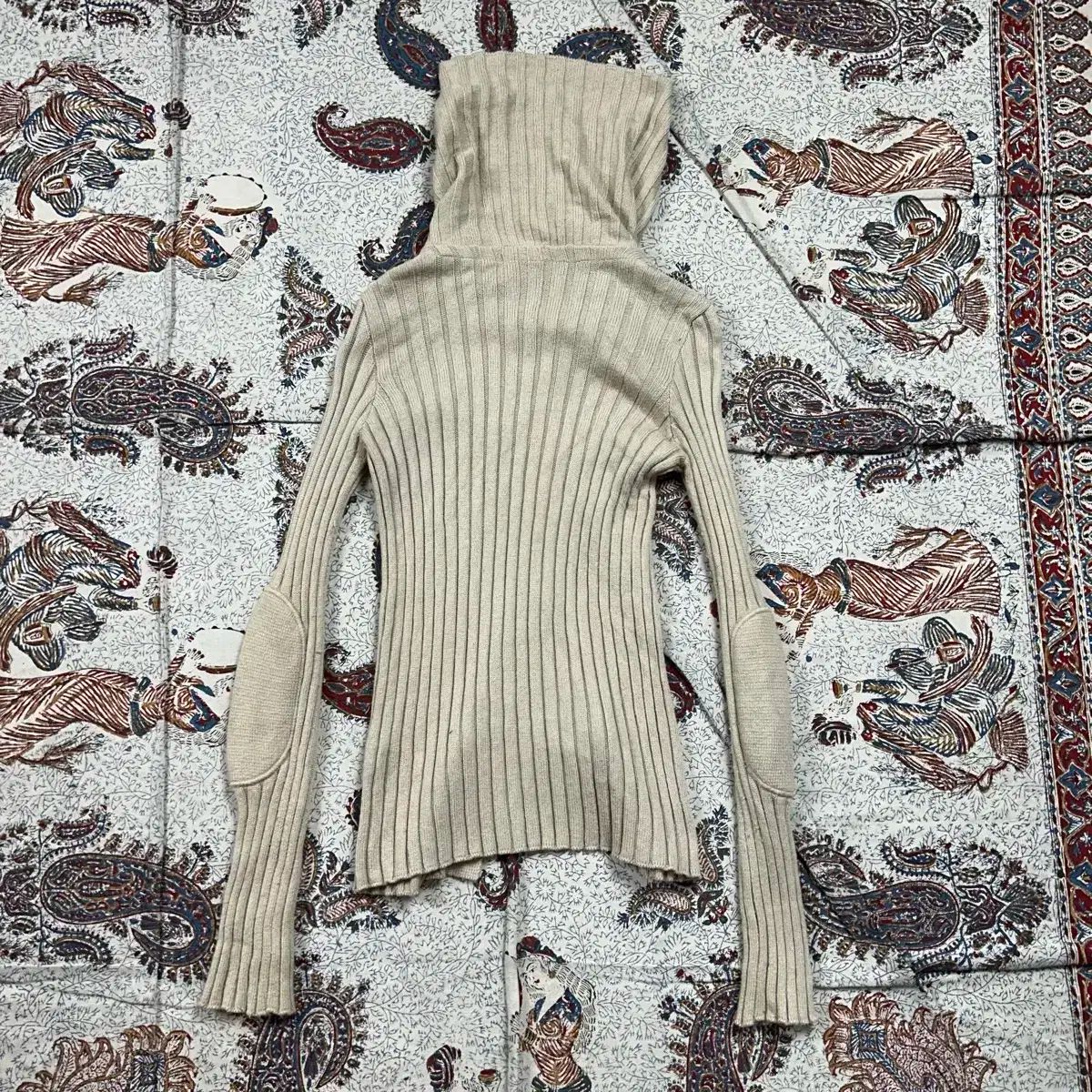  エンポリオアルマーニ エルボ パッチ ハイネック カーディガン 長袖 カーディガン ボレロ アンサンブル