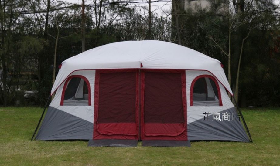 2ルームに1リビング 広々大型テントで 暴雨も強風もしっかりガード 過酷な天候も対応する本格キャンプ装備 OLIVEOS_COM_TR