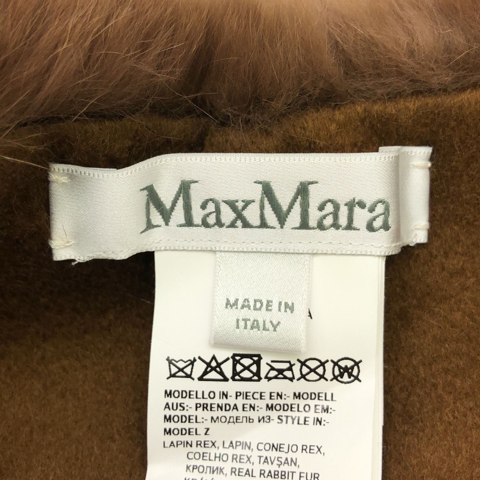マックスマーラ MAX MARA マフラー ブラウン カシミヤ レディース A
