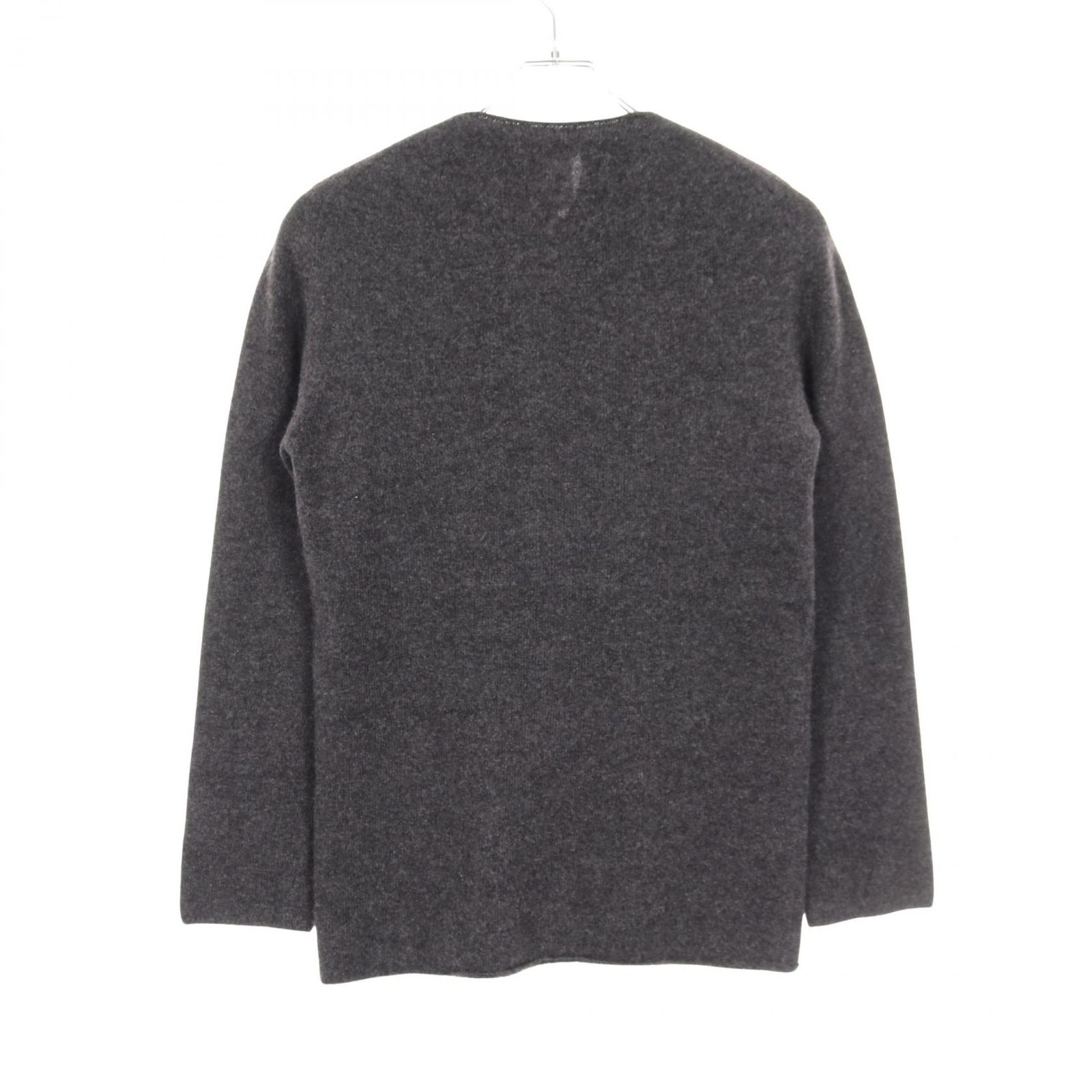 シャネル CHANEL カーディガン アンサンブル グレーxライトグレー カシミヤ ニット レディース B