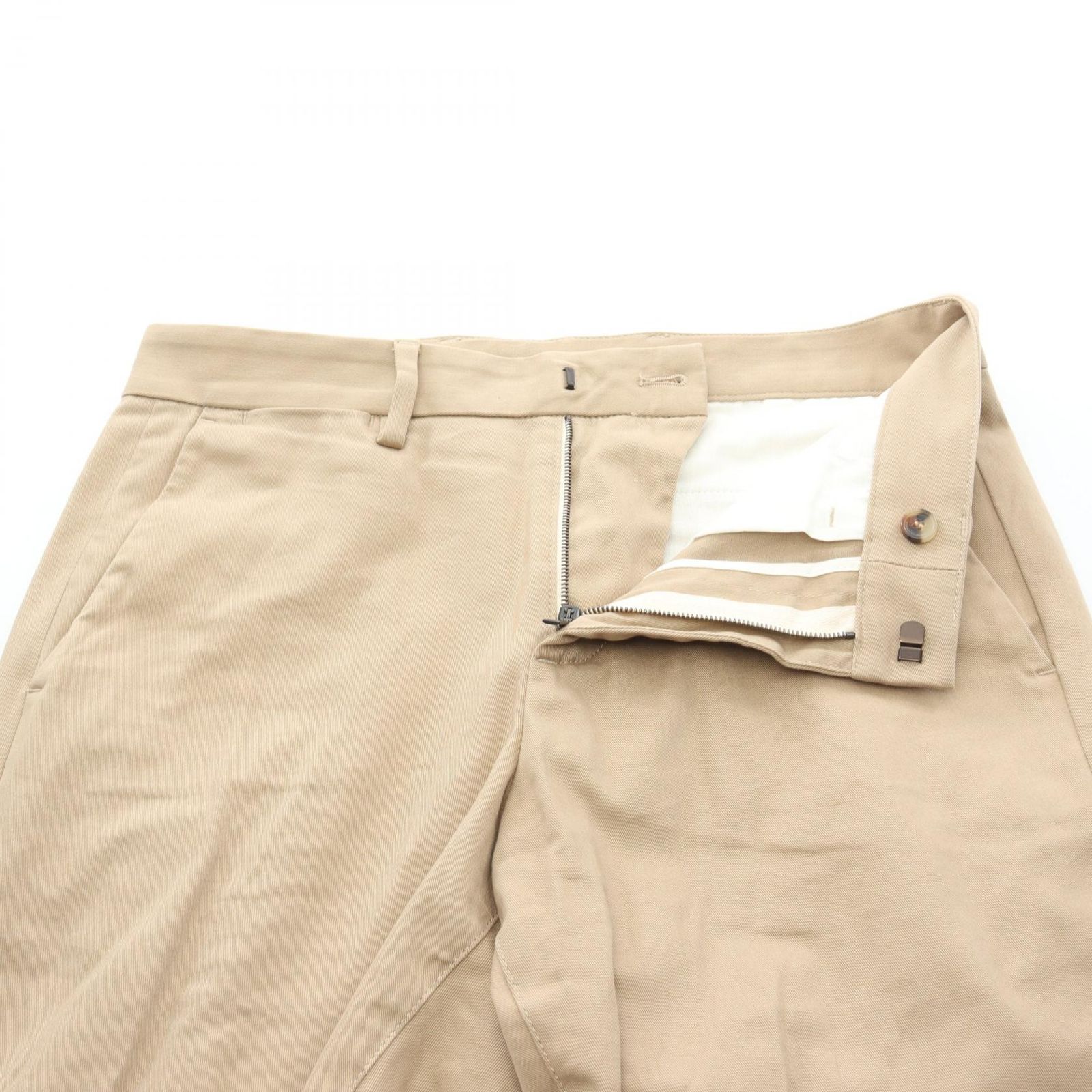 サンローランパリ SAINT LAURENT PARIS チノパンツ 779715 ベージュ コットン パンツ レディース Used B DECORATOM_COM_BR