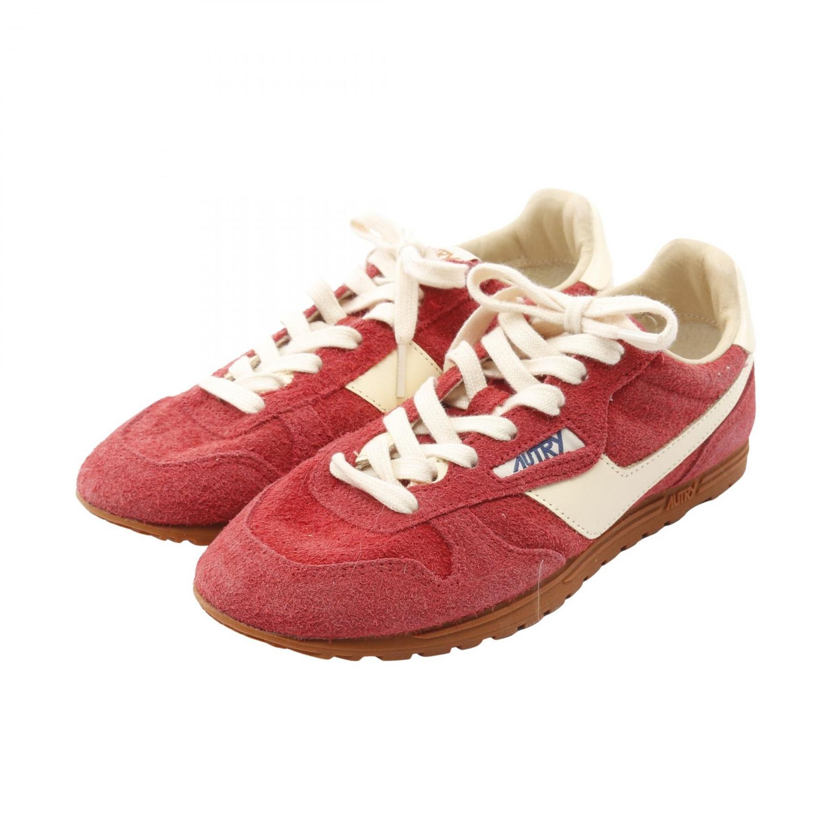オートリー AUTRY スニーカー WINDSPIN レッドブラウン スウェード WINDSPIN スニーカー レッドブラウン レディース Used A