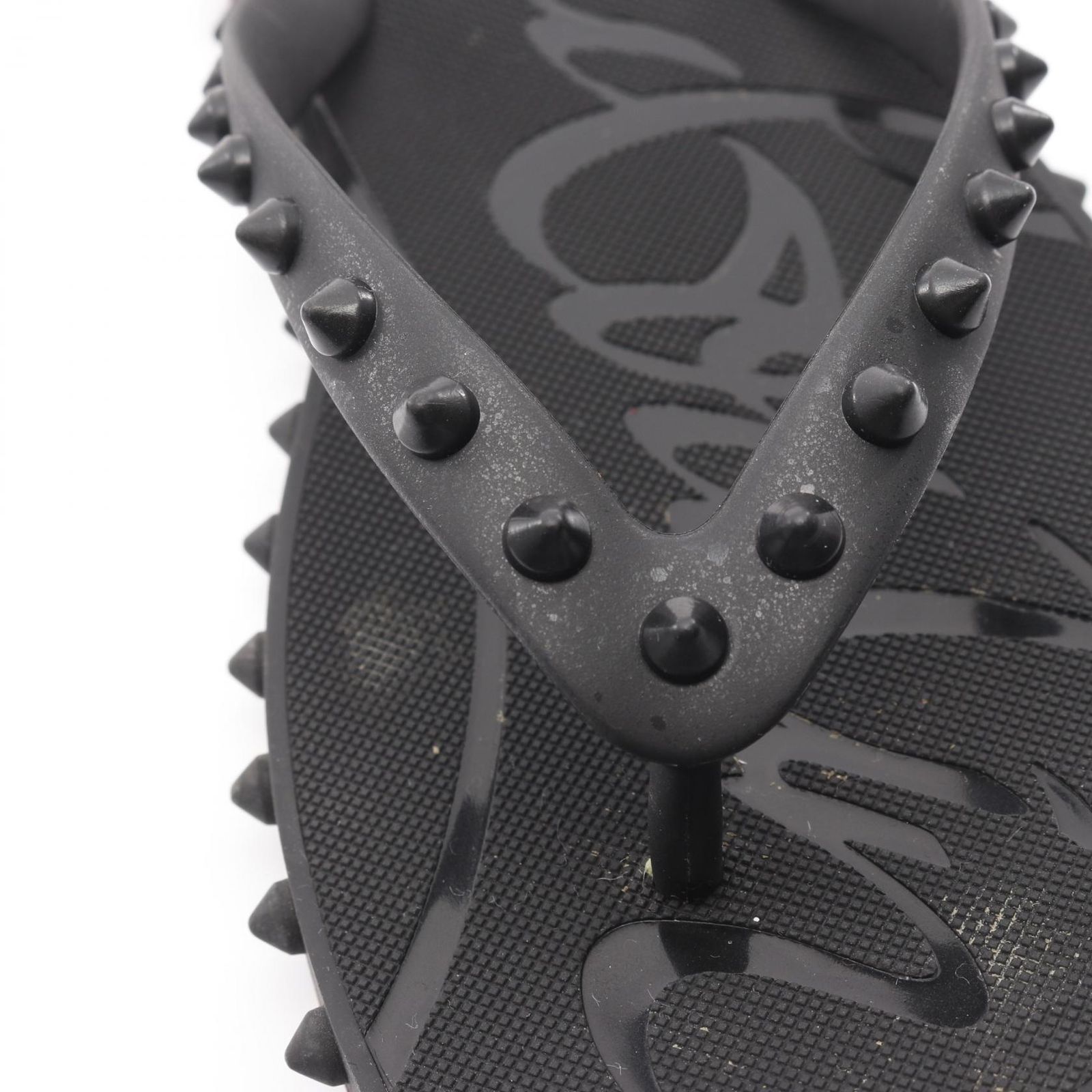  クリスチャンルブタン Christian Louboutin サンダル Loubi Flip ブラック その他 ラバー レディース B サンダル サンダル ミュール