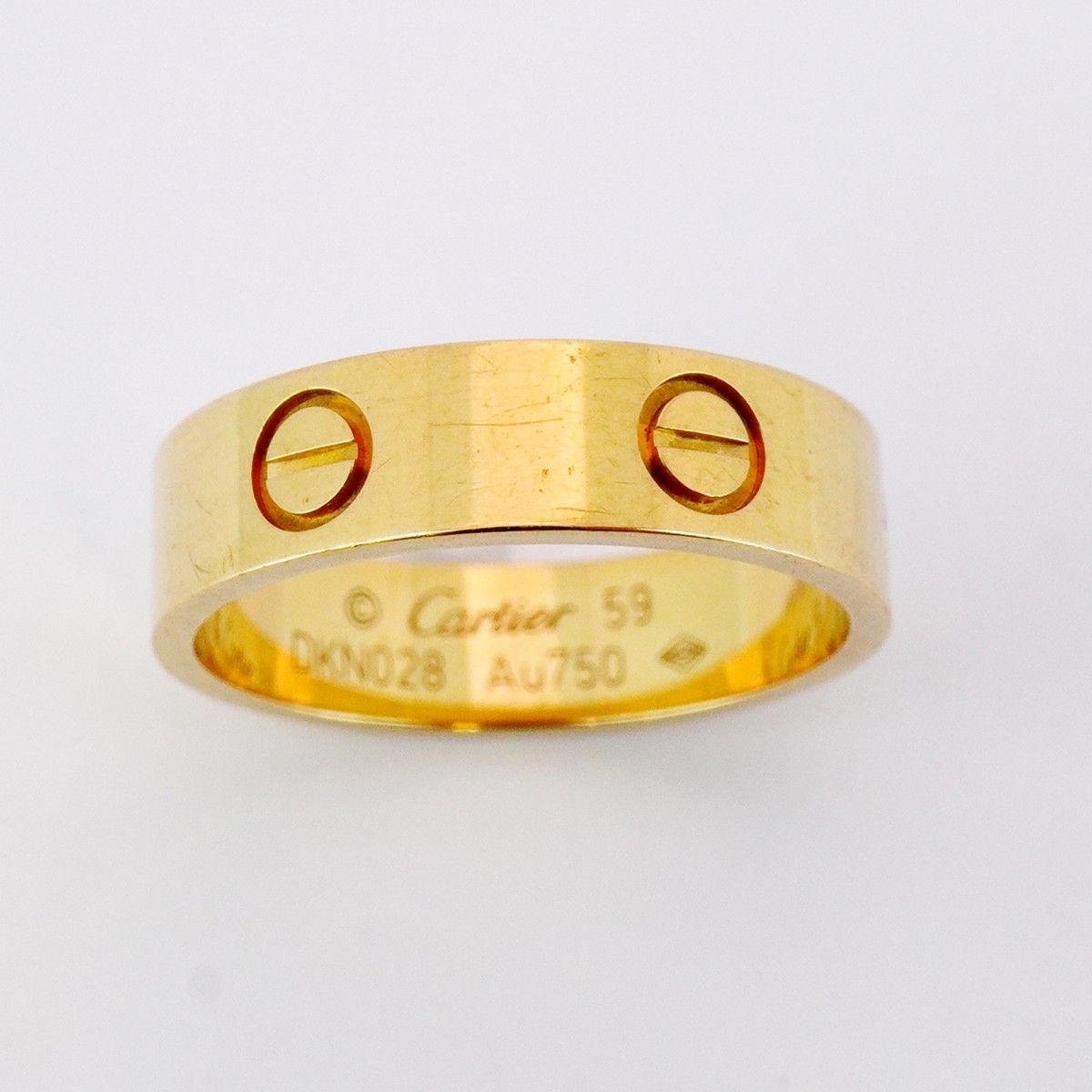 5jmb0682 カルティエ リング ラブ K18YG イエローゴールド ＃59 レディース
