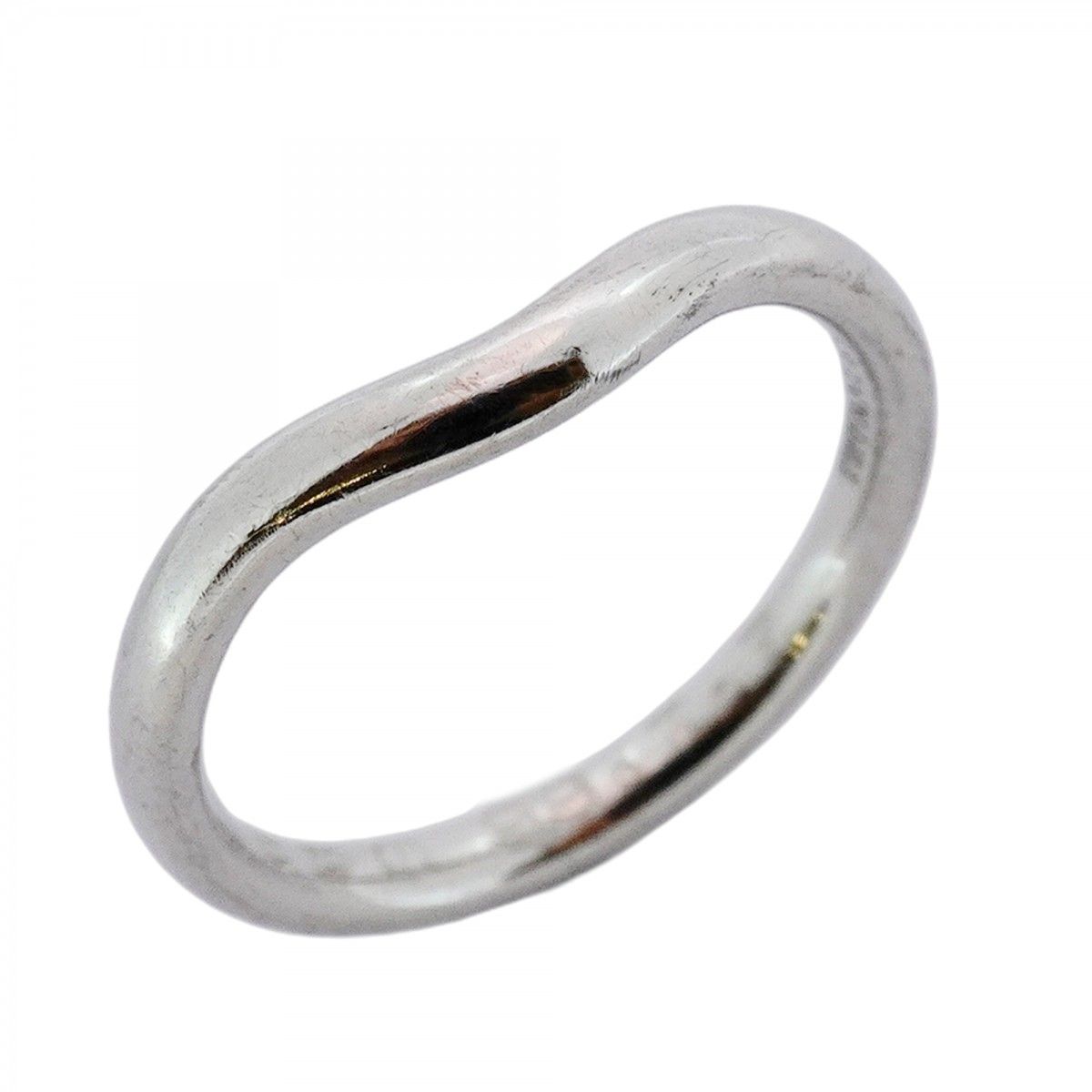 5jmb0684 ティファニー リング カーブバンド Pt950 プラチナ 7号 レディース