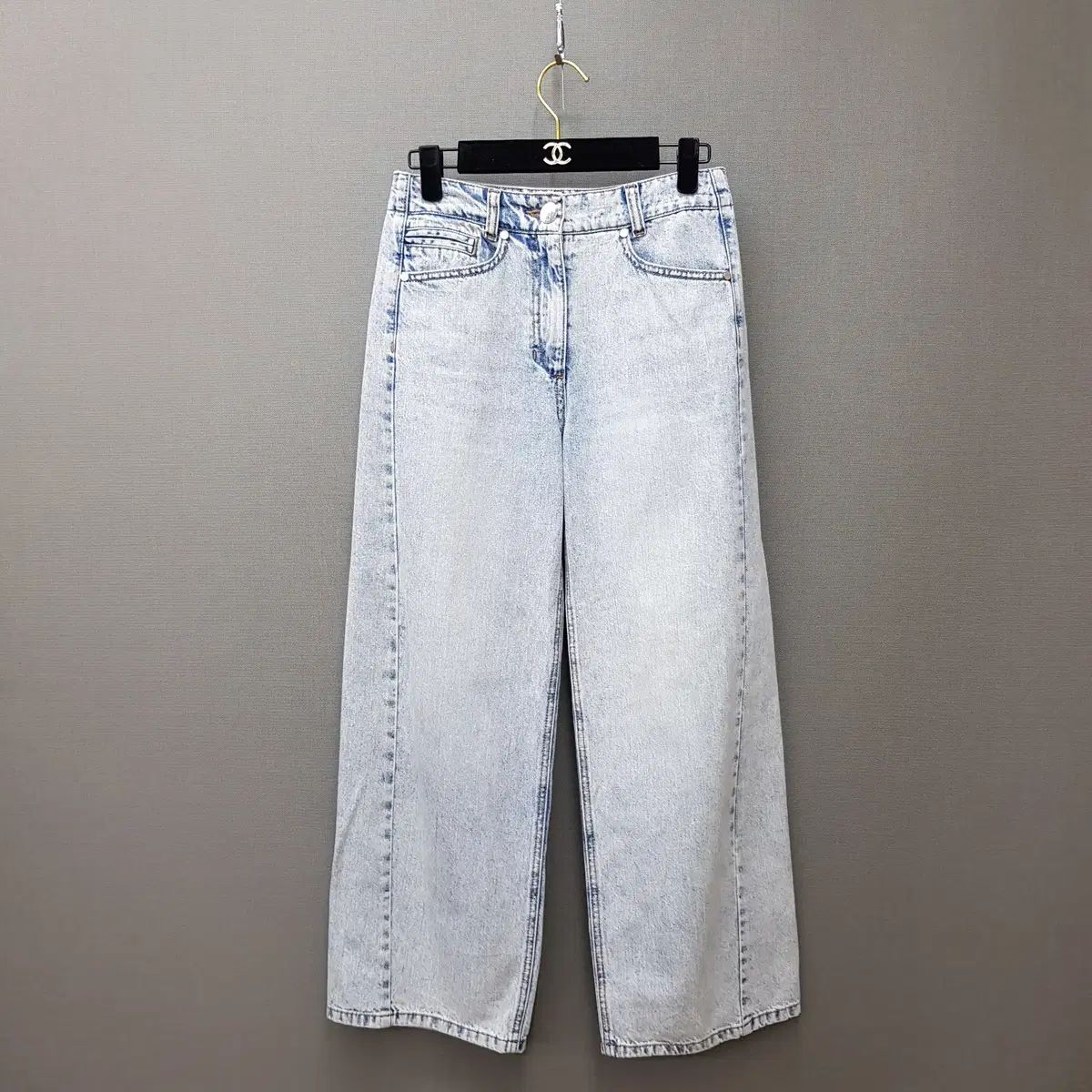 The HANDSOME マイン 2025 ウォッシュド ワイド デニム パンツ 61-90 サイズ