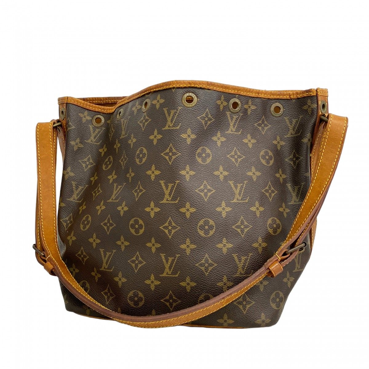 5ob0122 ルイヴィトン ショルダーバッグ モノグラム プチノエ M42226 ブラウン レディース
