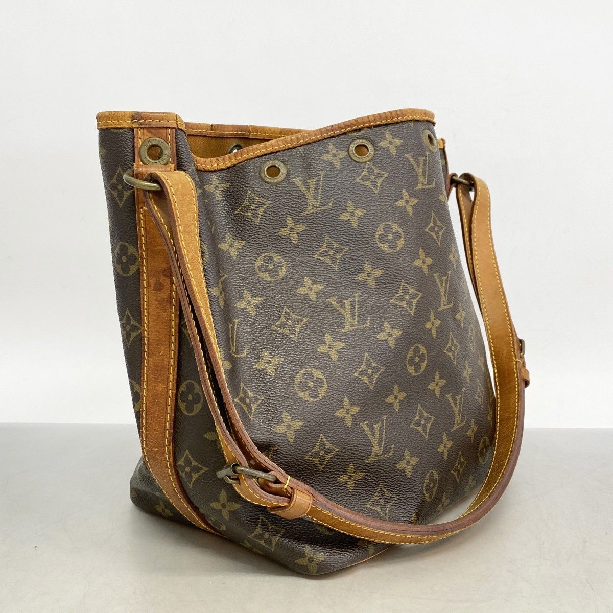 5ob0122 ルイヴィトン ショルダーバッグ モノグラム プチノエ M42226 ブラウン レディース