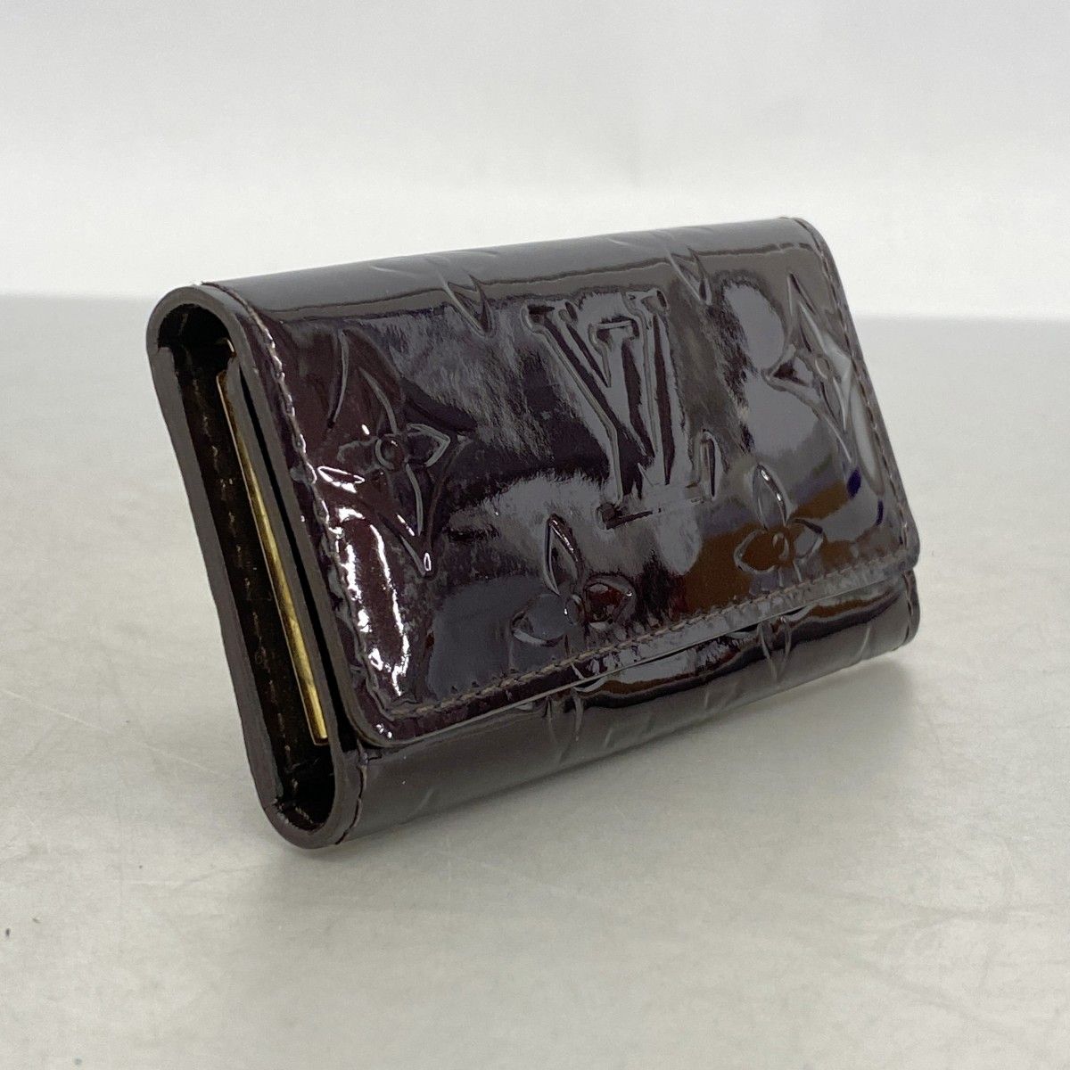 5ob0147 ルイヴィトン キーケース ヴェルニ ミュルティクレ4 M93517 アマラント レディース