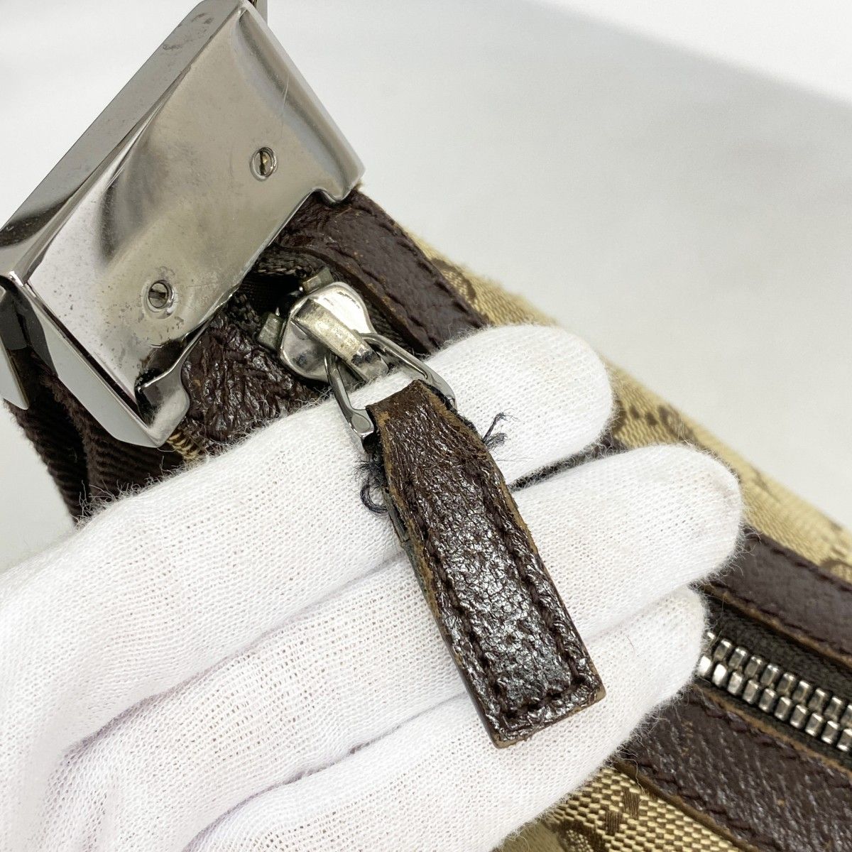 5ob0159 グッチ ショルダーバッグ GGキャンバス 1227901 キャンバス ブラウン シルバー金具 レディース WWW_DECORATOM_COM_BR