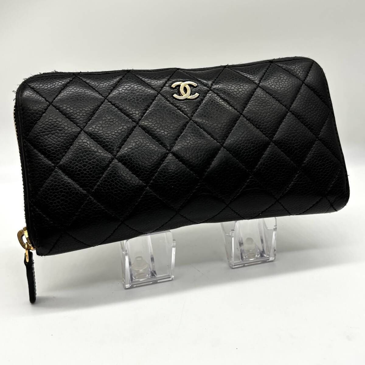 美品 正規品】CHANEL(シャネル)マトラッセ キャビアスキン 美品 正規品】CHANEL(シャネル)マトラッセ キャビアスキン