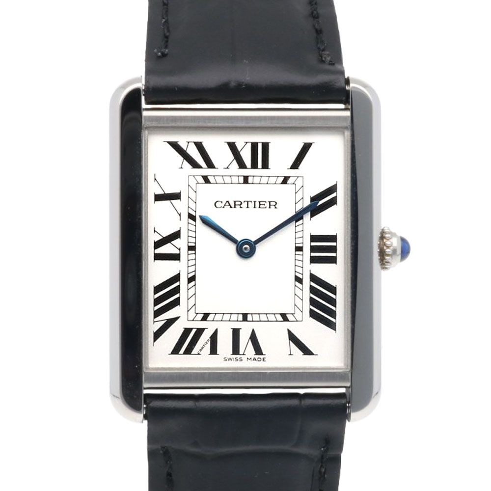 カルティエ タンクソロ LM 腕時計 時計 ステンレススチール 3169 クオーツ 磨き直し済 メンズ 1年保証 CARTIER カルティエ