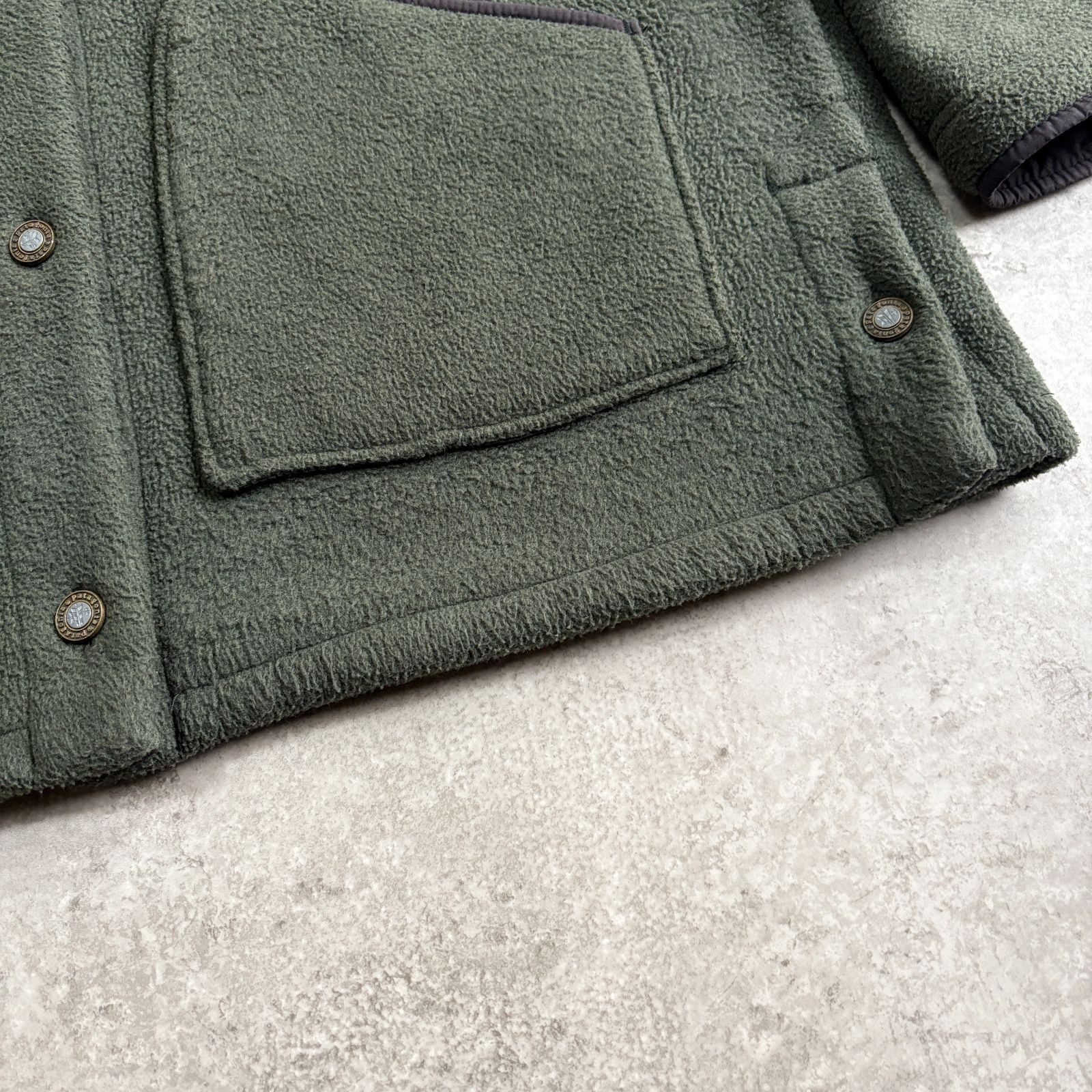 90s 1997年 USA製 patagonia Synchilla Shearling Coat 【 dark green