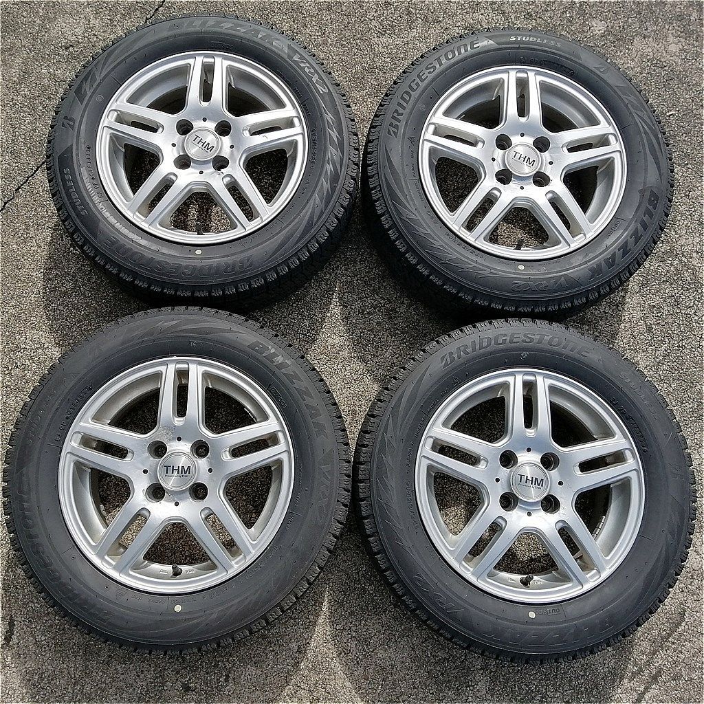社外アルミ 14インチ スタッドレスタイヤ付 ホイール 175 65 R 14 BLIZZAK VRX 2 コンパクトカー向け