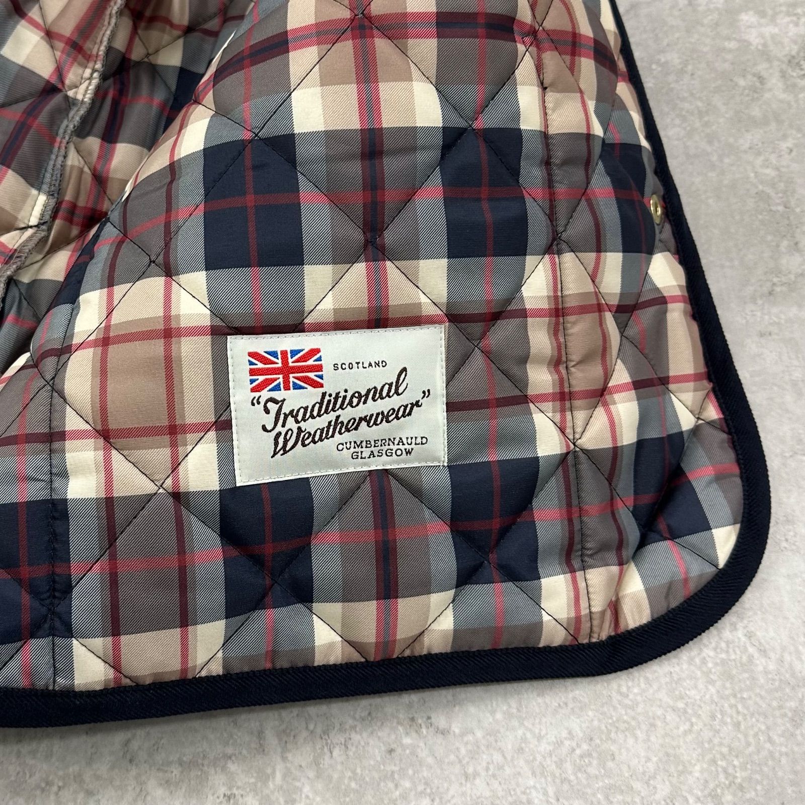 キルティングジャケット ダークネイビー