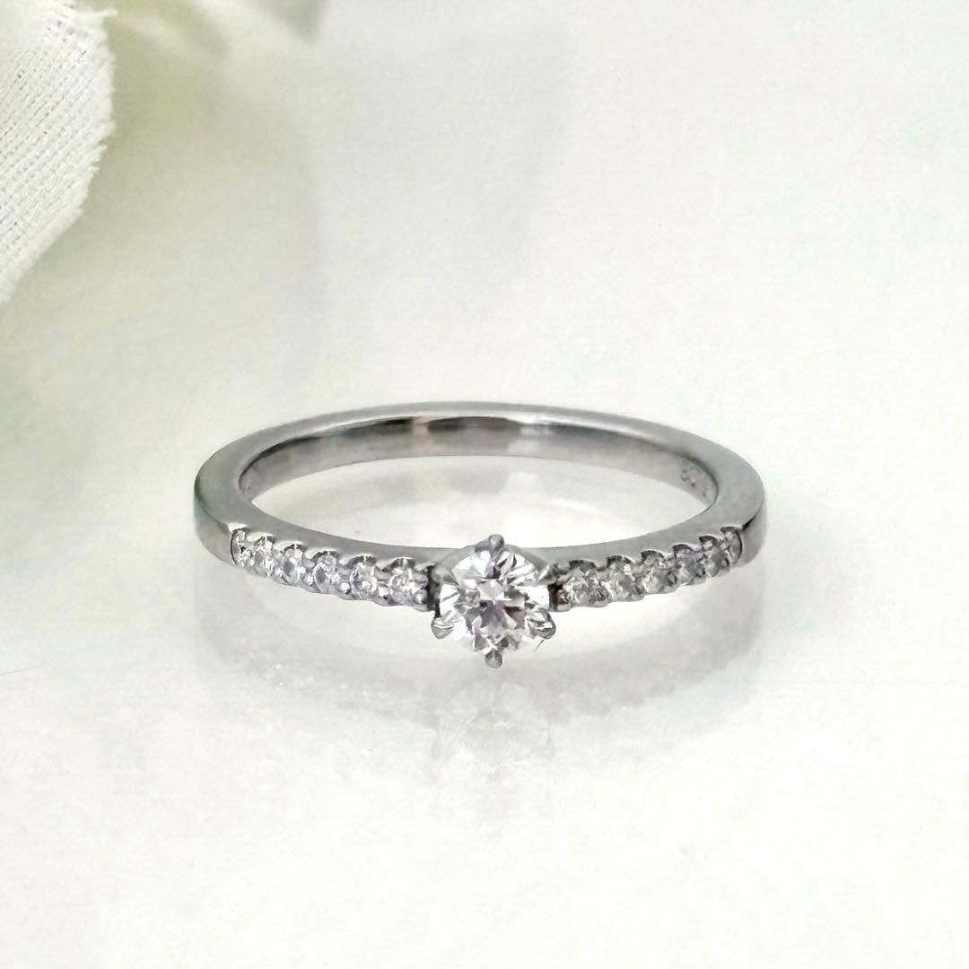167 ロイヤルアッシャー ダイヤモンド 0.15ct 0.08ct リング