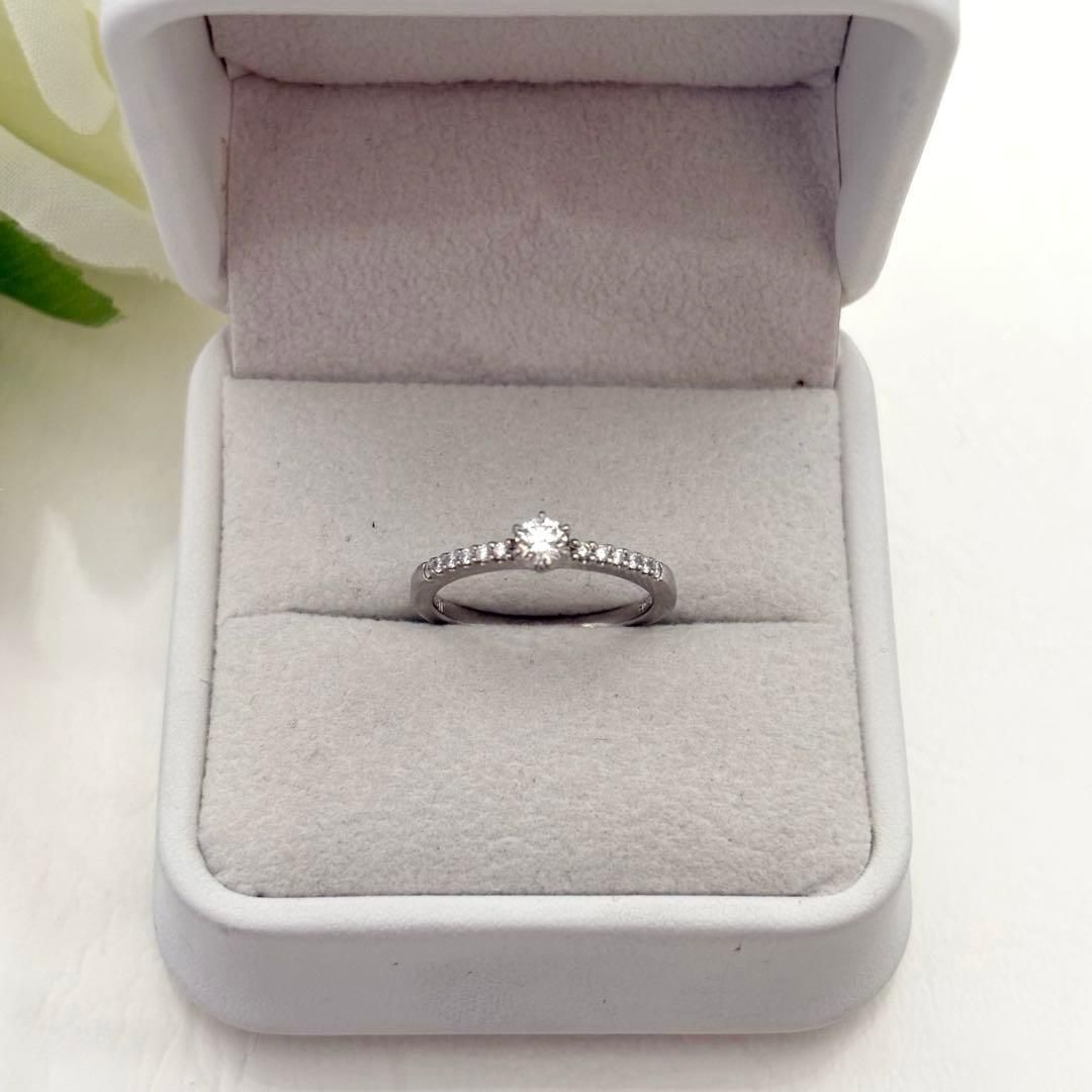 167【ロイヤルアッシャー】ダイヤモンド 0.15ct 0.08ct リング - メルカリ