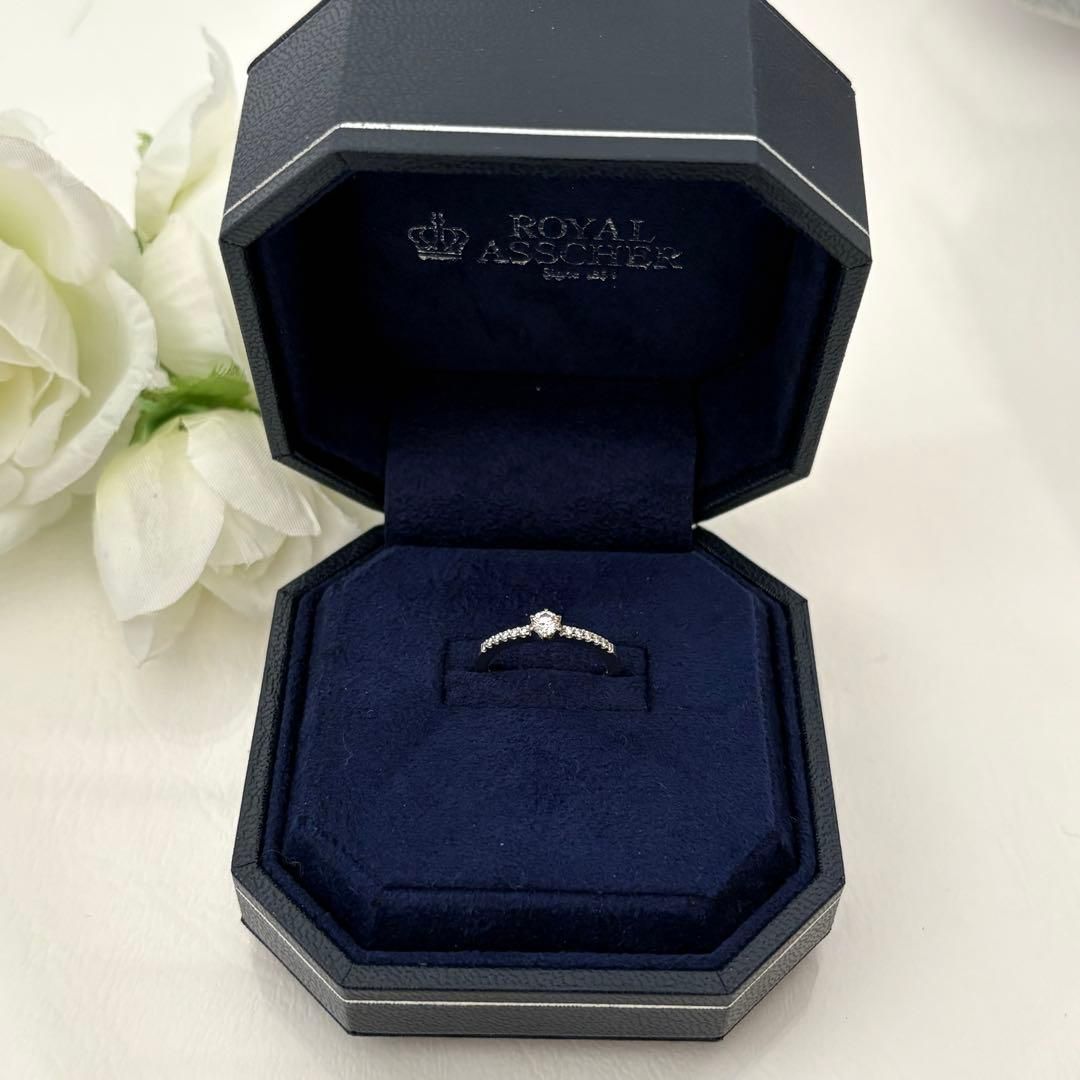 167 ロイヤルアッシャー ダイヤモンド 0.15ct 0.08ct リング