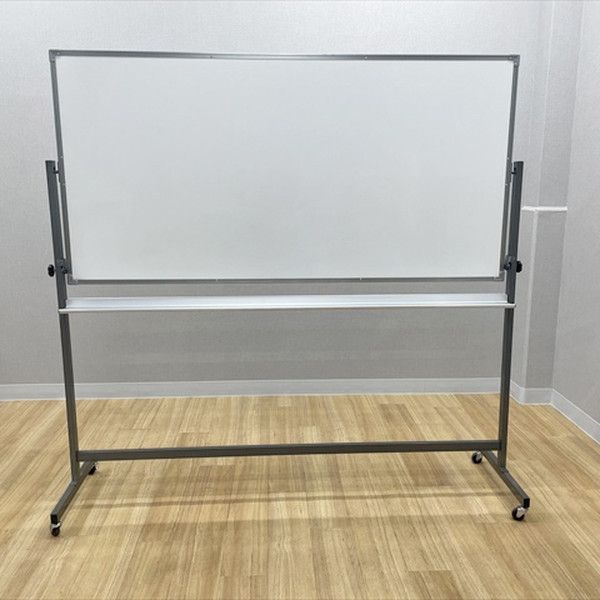 脚付ホワイトボード 両面式 W1890 ダークグレー