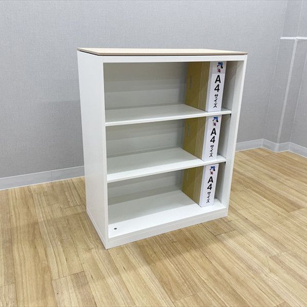 オープン書庫 レクトライン 天板付 オカムラ ネオホワイト