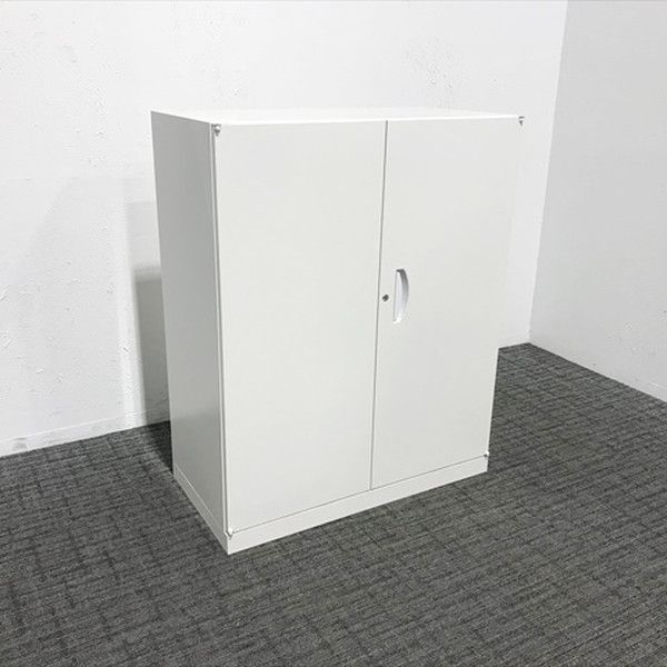 両開き書庫 クウォール RW45 生興 ホワイト