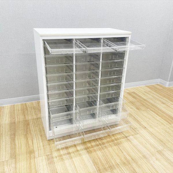 イトーキ コンビトレイキャビネット シンライン A4対応 天板付 ホワイトW