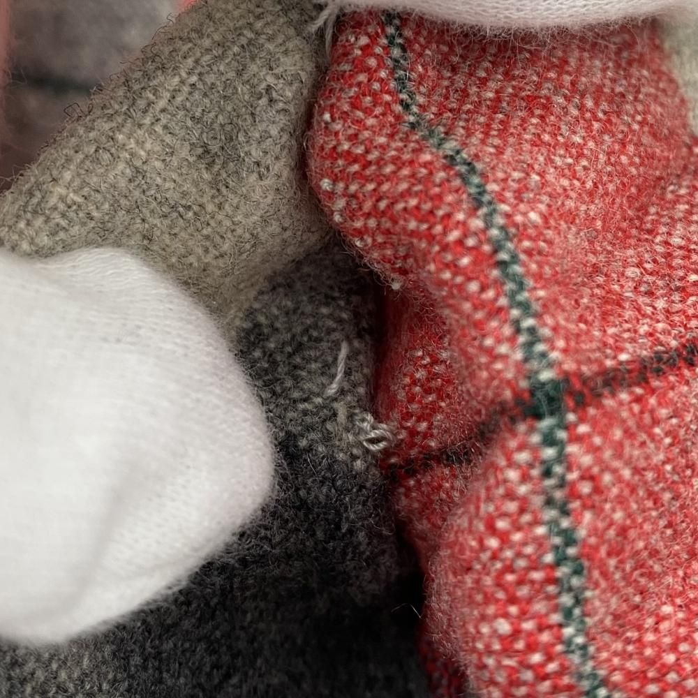 50s Merrill Woolens ウールシャツジャケット サイズ表記なし レッド 襟部分破れ有 17 WWW_SMP1DAWEKUDUS_SCH_ID