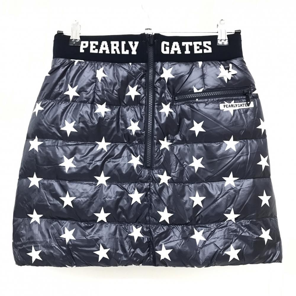 超 パーリーゲイツ リバーシブルダウンスカート ネイビー×白 星柄 裏無地 レディース 0 S ゴルフウェア PEARLY GATES MOOIMEC_CO_ZA