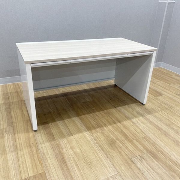 平デスク 平机 アドバンス オフィスデスク 引出し付 W1400 オカムラ プライズウッドライト