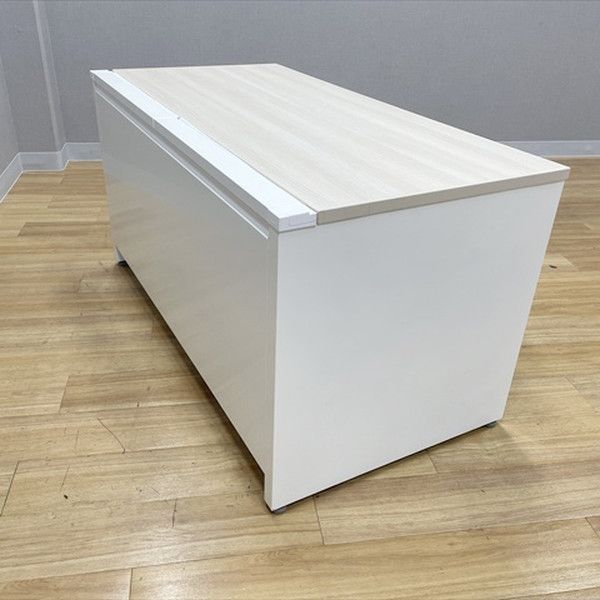 平デスク 平机 アドバンス オフィスデスク 引出し付 W1400 オカムラ プライズウッドライト