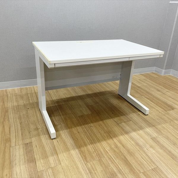 平デスク 平机 スカエナ Sタイプ 引き出し付 W1100 内田洋行 ウチダ ピュアホワイト