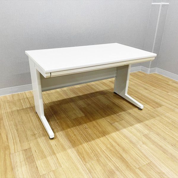 平デスク 平机 オフィスデスク 引出し付 W1200 オカムラ ネオホワイト