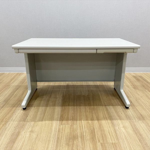 平デスク 平机 LAタイプ オフィスデスク 引出し付 W1200 プラス エルグレー MARWIL-DEMENAGEMENTS_CH