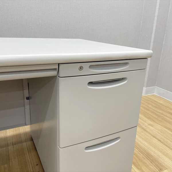 片袖デスク 3段袖 オフィスデスク SD W1400 オカムラ ライトスモーク MARWIL-DEMENAGEMENTS_CH