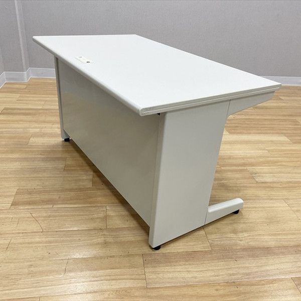 平デスク 平机 LAタイプ オフィスデスク 引出し付 W1200 プラス エルグレー