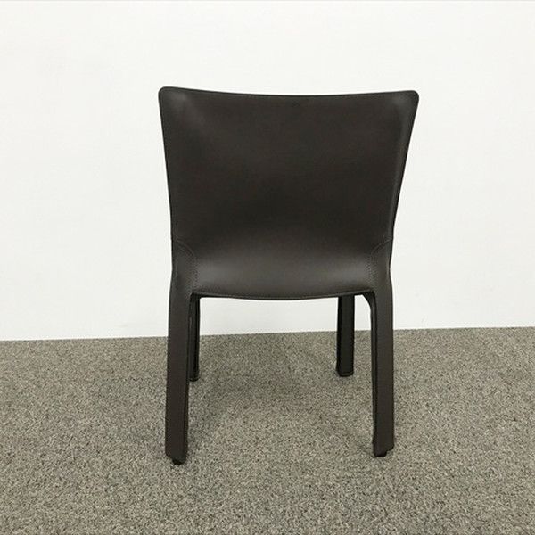 カッシーナ ミーティングチェア ダイニングチェア 肘無 キャブアームレス W470 Cassina ブラウン