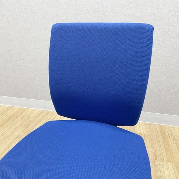  エルビス ク オフィスチェア 肘無 ライオン事務器 インクブルー オフィスチェア ワークチェア 椅子 チェア