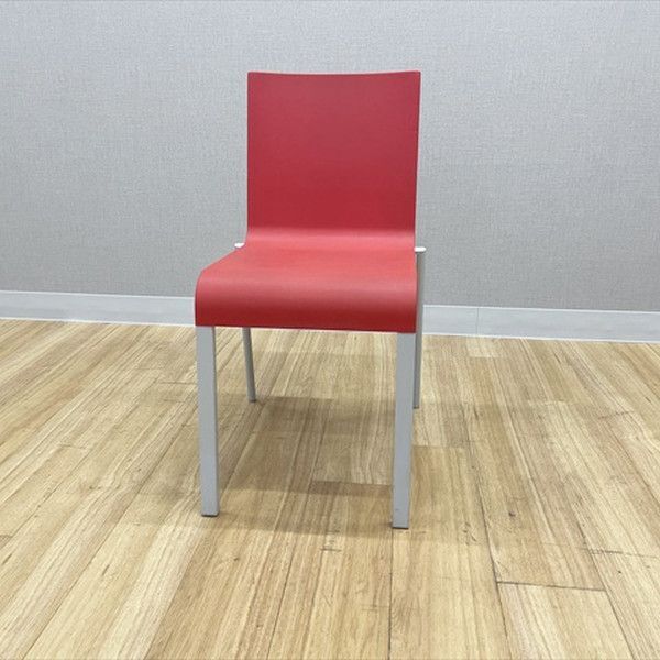 会議椅子 スタッキング 肘無 03 Vitra ヴィトラ ブライトレッド
