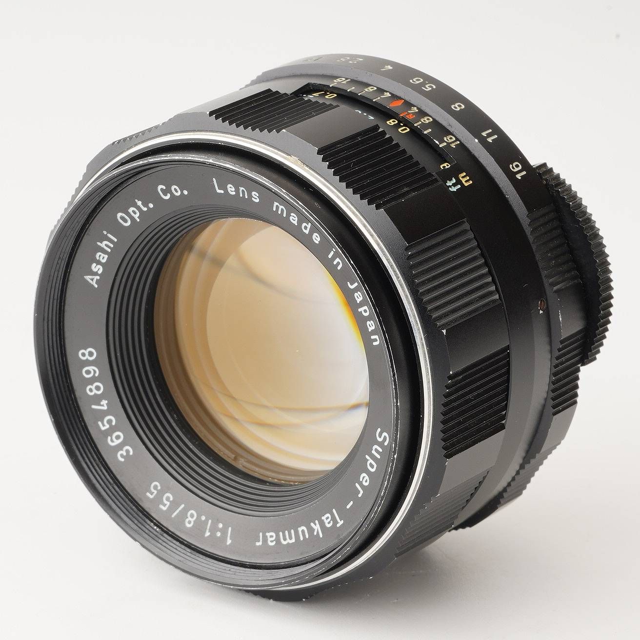 幻のレンズ】前期黄色タクマー super Takumar 55mm f2 - 整備済 