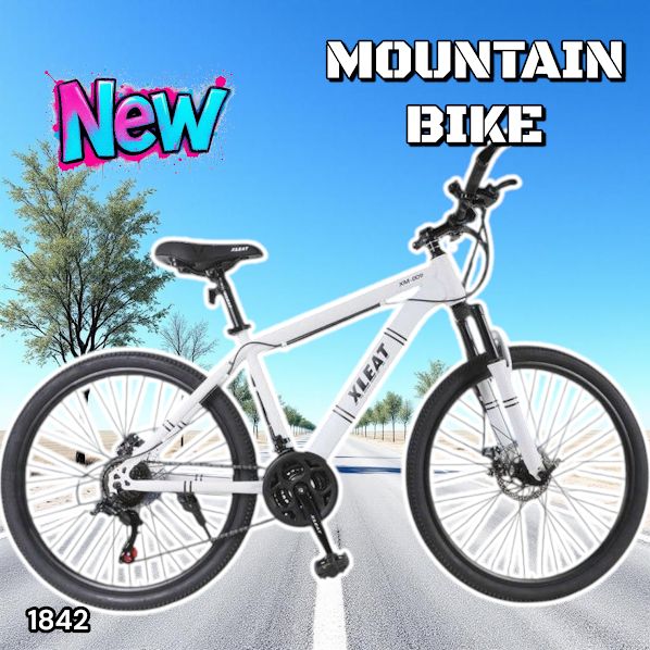 1842 マウンテン バイク ホワイト 安心のSHIMANO製 21段変速 バルブ 英