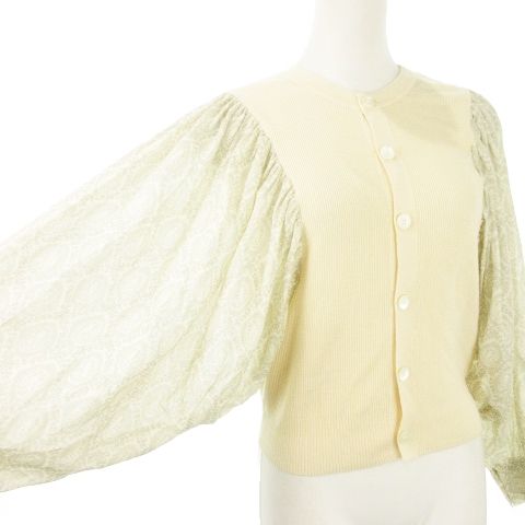 コンビカーディガン クルーネック