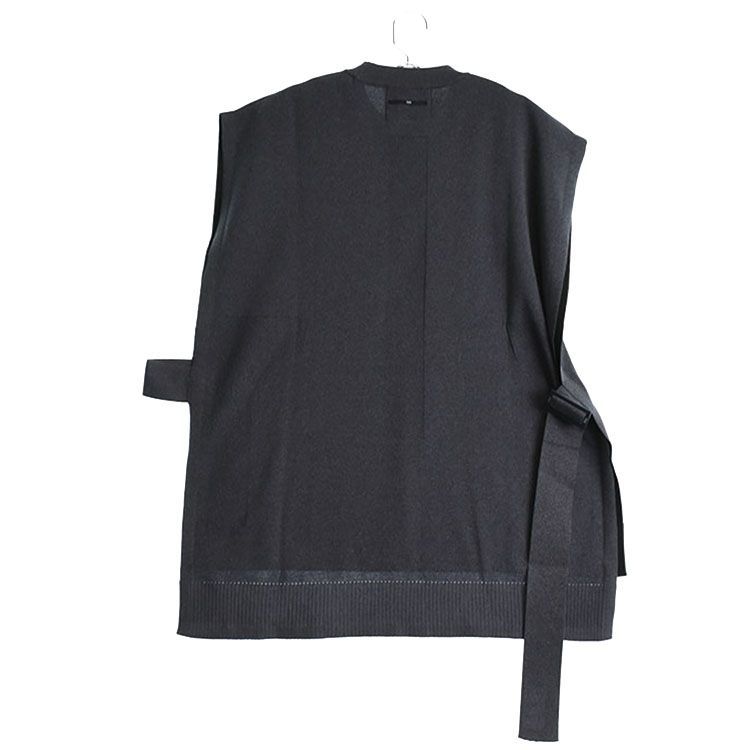 新古品 パーリーゲイツ｜レディース｜Mサイズ｜PGGニットベスト ｜グレー系｜春夏｜古着ゴルフウェア