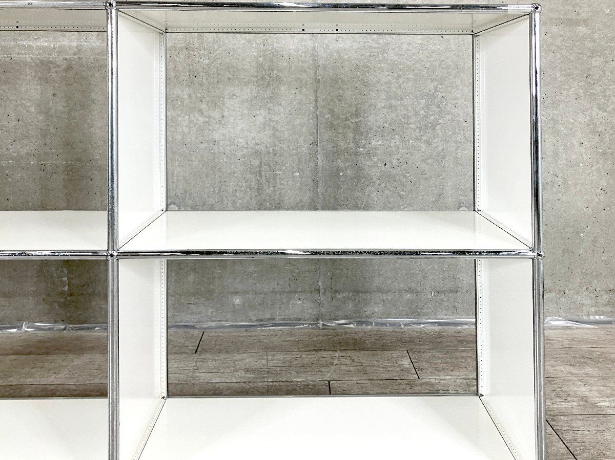 USMハラー 3列2段キャビネット ピュアホワイ D キャスター付き モジュラーシステム MARWIL-DEMENAGEMENTS_CH