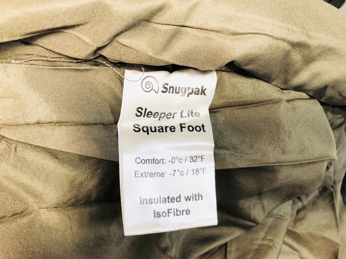 Snugpak スナグパック Sleeper Lite Square Foot シュラフ 寝袋 【公式