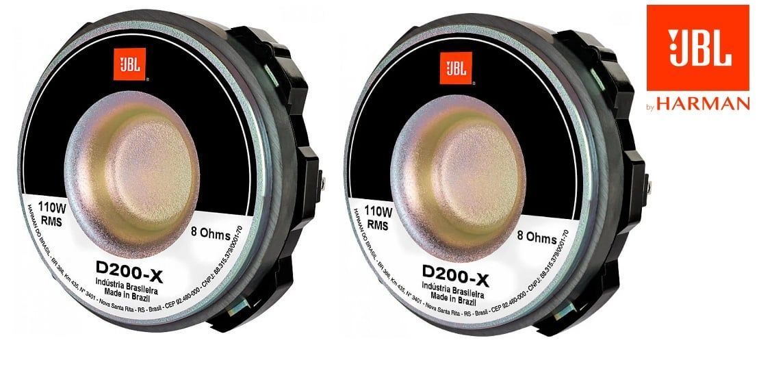 新商品2個セット JBL D200X ホーンドライバー 1インチ フェノリック 8Ω 110Watts カーオーディオ カースピーカー