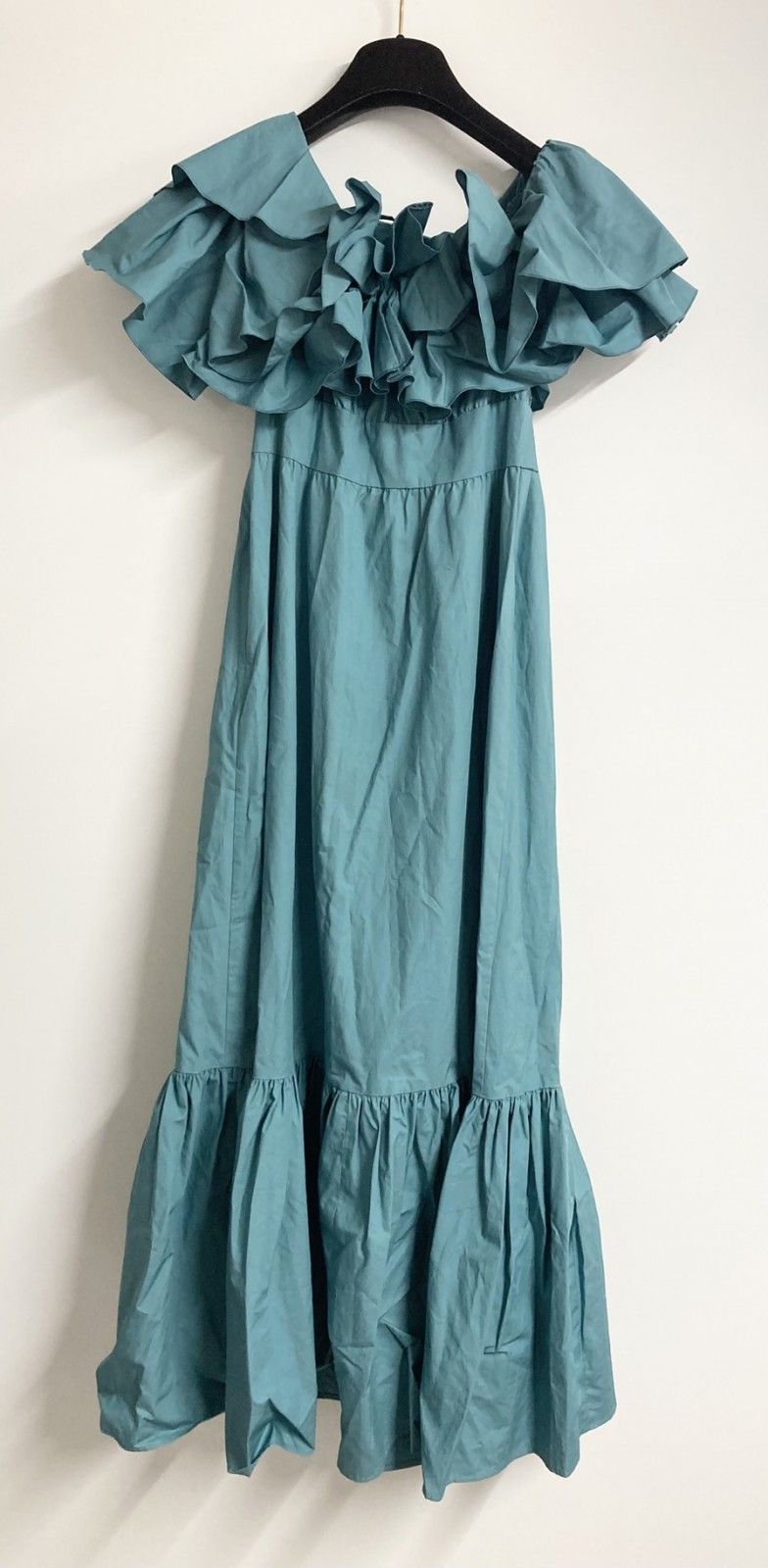 eimy istoire エイミーイストワール フリルオフショルダー マキシワンピース 1121330722-1