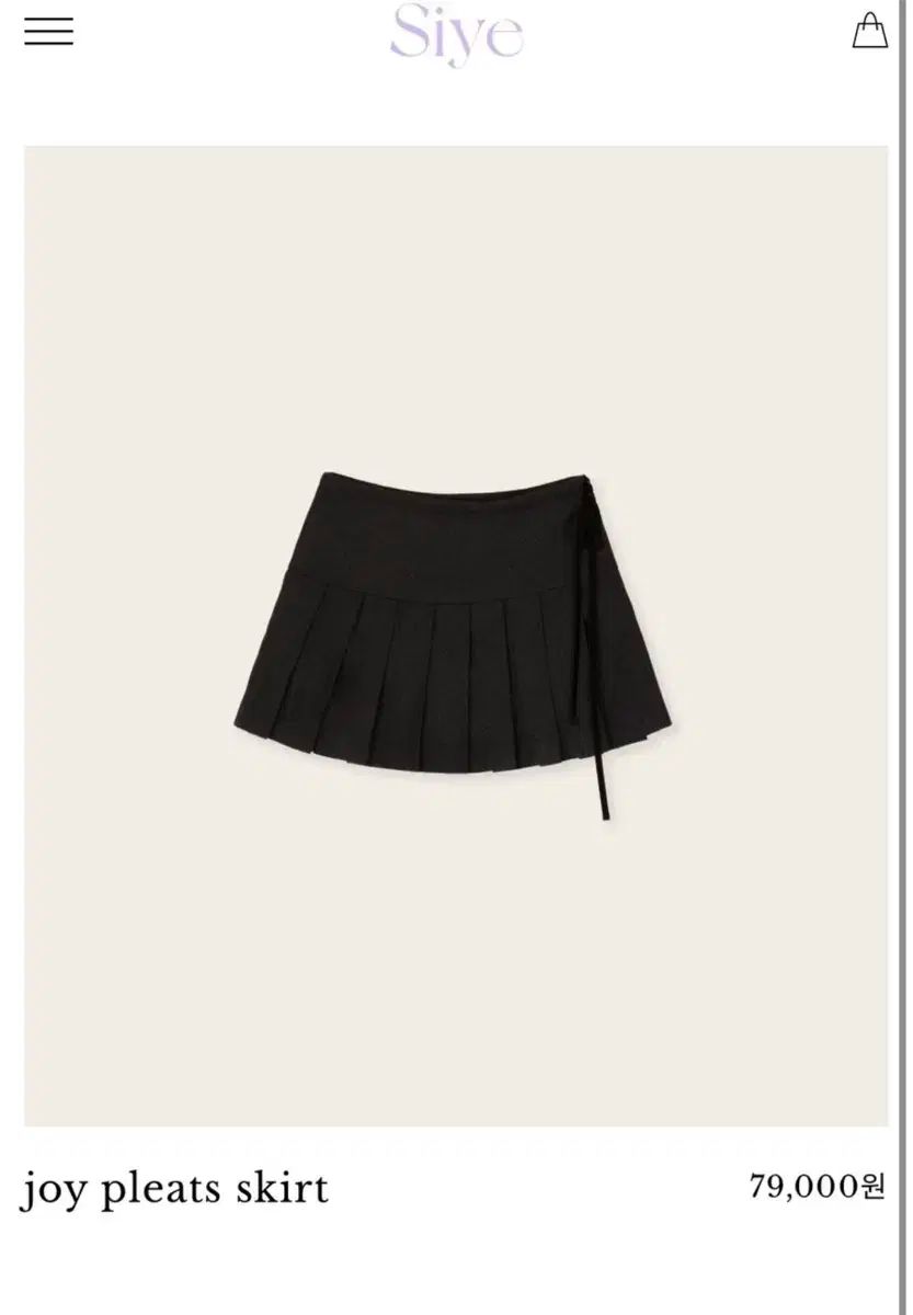 샵시예 시예マーケット siye ジョイプリーツ チャコール s